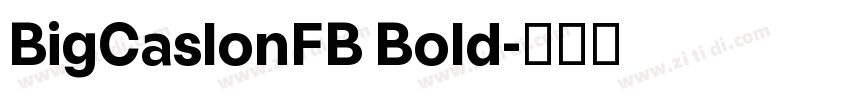 BigCaslonFB Bold字体转换